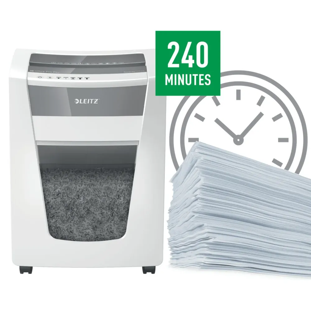 Déchiqueteuse de Papier Coupe Fine Leitz Office Pro P6+