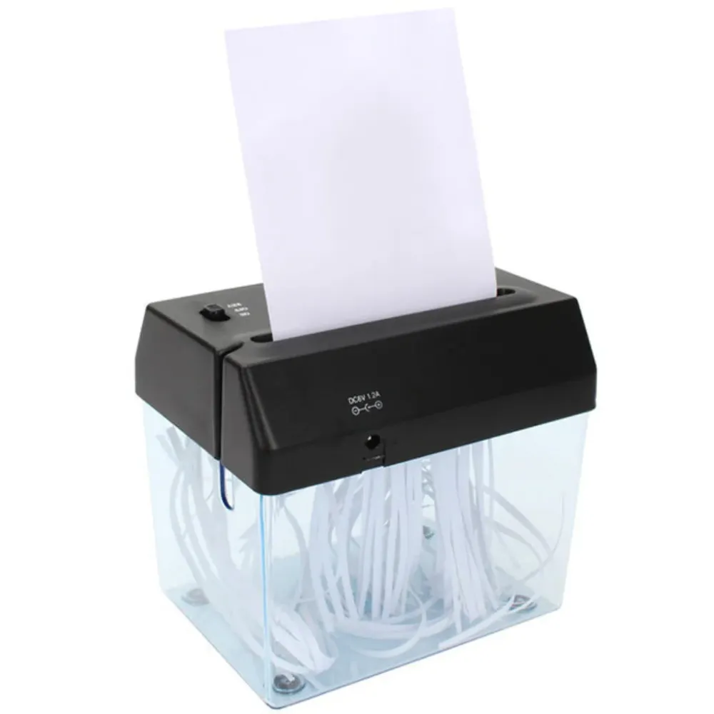 Mini destructeur de papier de bureau – Compact, silencieux et efficace