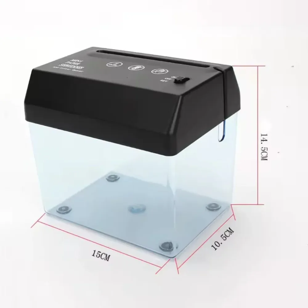 Mini destructeur de papier de bureau – Compact, silencieux et efficace
