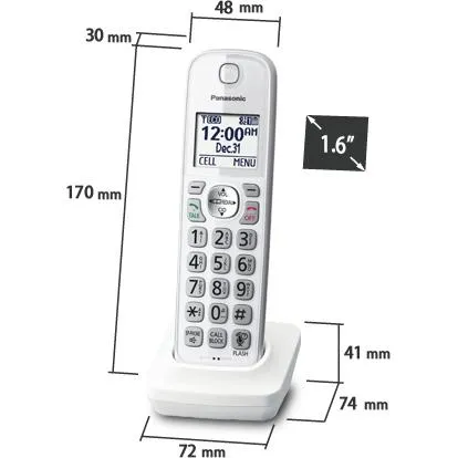 Panasonic Combiné supplémentaire KX-TGDA59CW