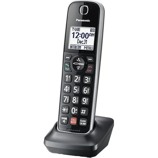 Panasonic Système téléphonique avec 1 combiné filaire et 2 combinés sans fil KX-TGF872B