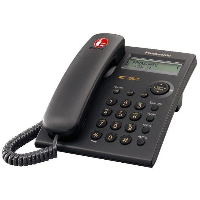Panasonic Téléphone avec fil compatible au service d'affichage du demandeur KX-TSC11-CB