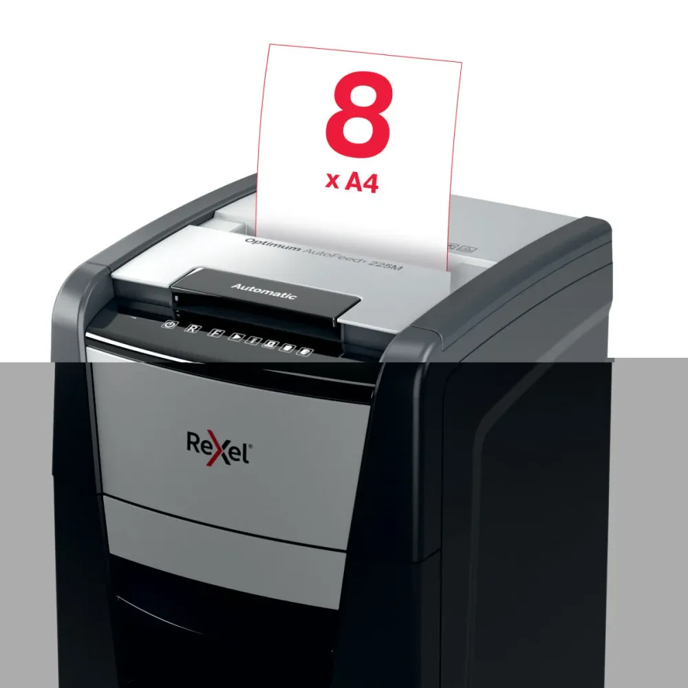 Déchiqueteuse de Papier Coupe Fine Rexel AutoFeed+ 225M 60 L