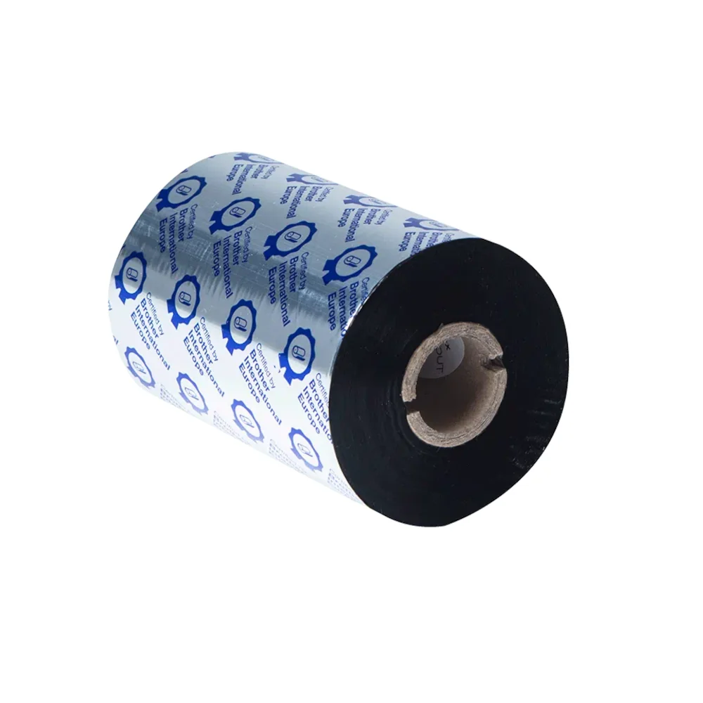 Ruban encreur noir en cire / résine standard à transfert thermique Brother - BSS-1D450-110