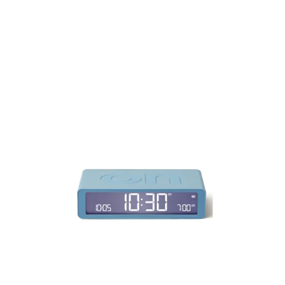 Réveil Flip Classic Lexon - bleu clair