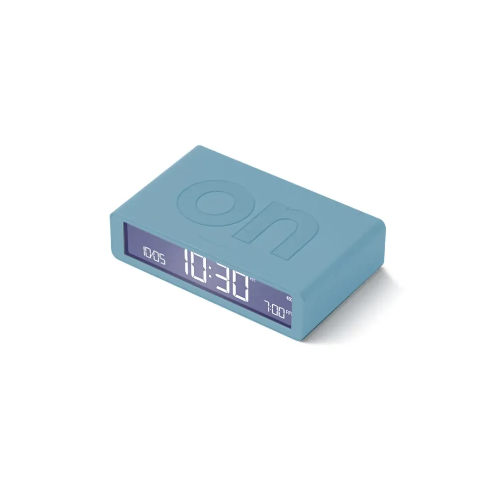 Réveil Flip Classic Lexon - bleu clair