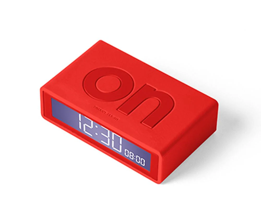 Réveil Flip mini Lexon - Rouge