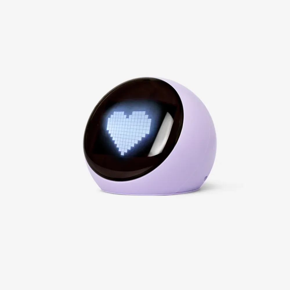 Réveil numérique violet