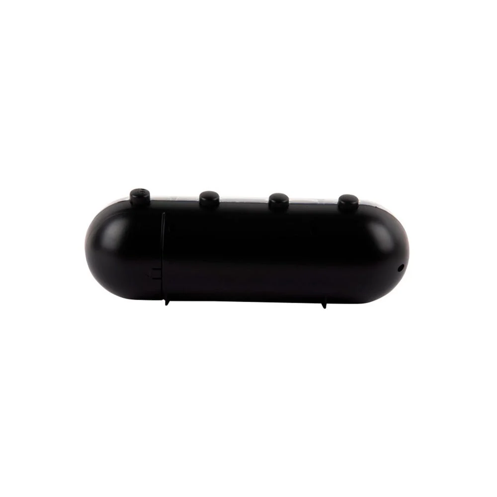 Réveil Rétro Tube Calendrier à Feuilles Noires