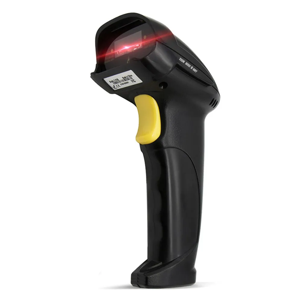 TD® Scanner de codes-barres portatif filaire unidimensionnel Scanner de codes-barres de stockage hors ligne USB de grande...