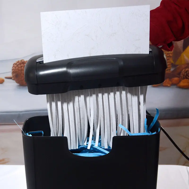 Small Size A4 Shredder Grinder Office Household Paper Cutter Mini Gear Electric Automatic Bill Shredder Office Electronics