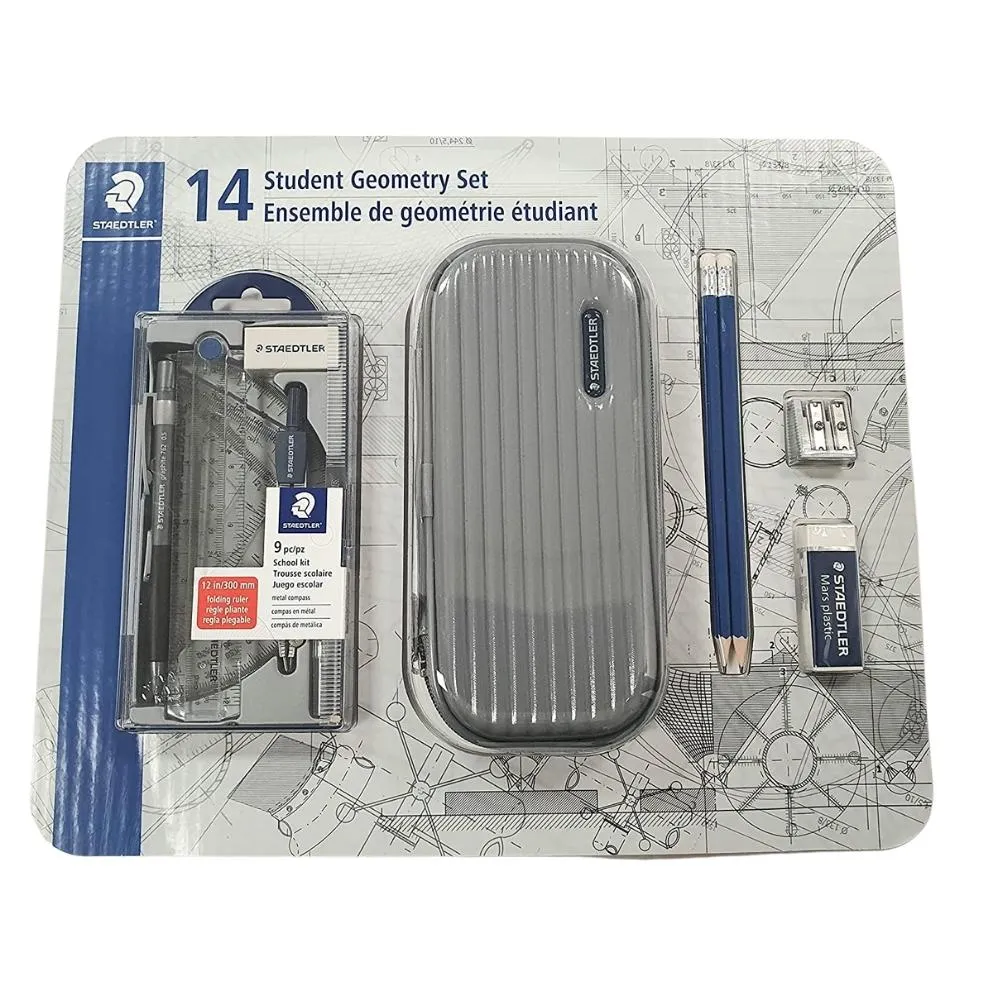 Staedtler - Ensemble 14 pièces pour géométrie Steadtler