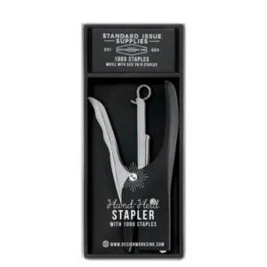 Designworks Ink Handheld Stapler 1000 Staples, Black The Home Studio