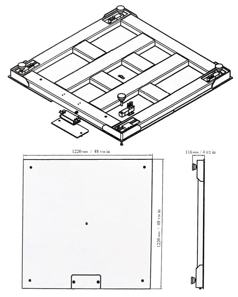 Balance de plancher 'Heavy Duty' Themis HDMS-5000