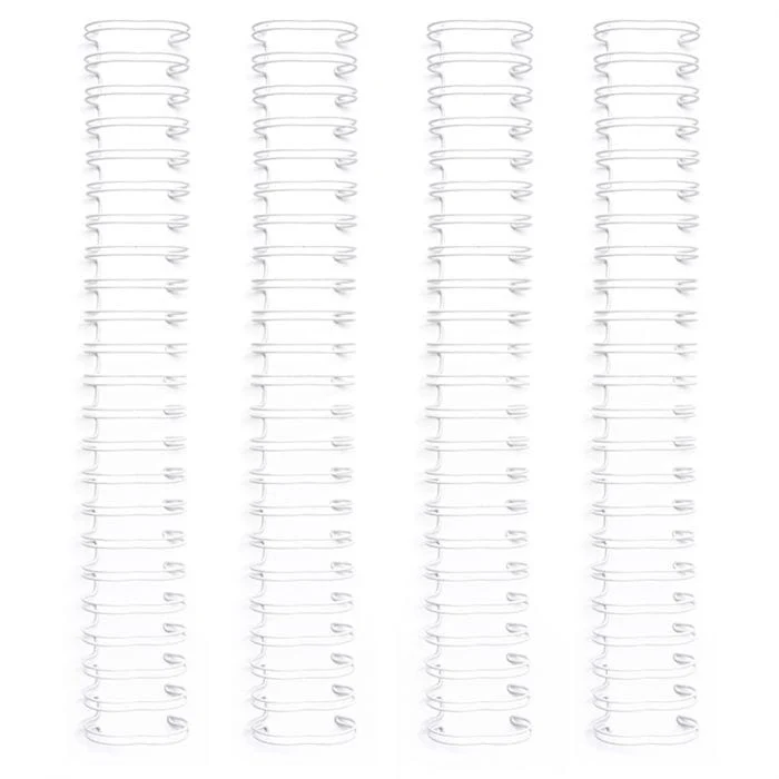 WeR Fils de reliure pour reliure 1,58x30,48cm 4ud 661273 blanc