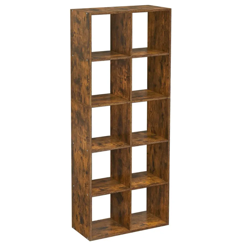 Armoire basse Bibliothèque étagère de rangement 10 compartiments meuble cube pour salon bureau chambre séparateur de pièce...