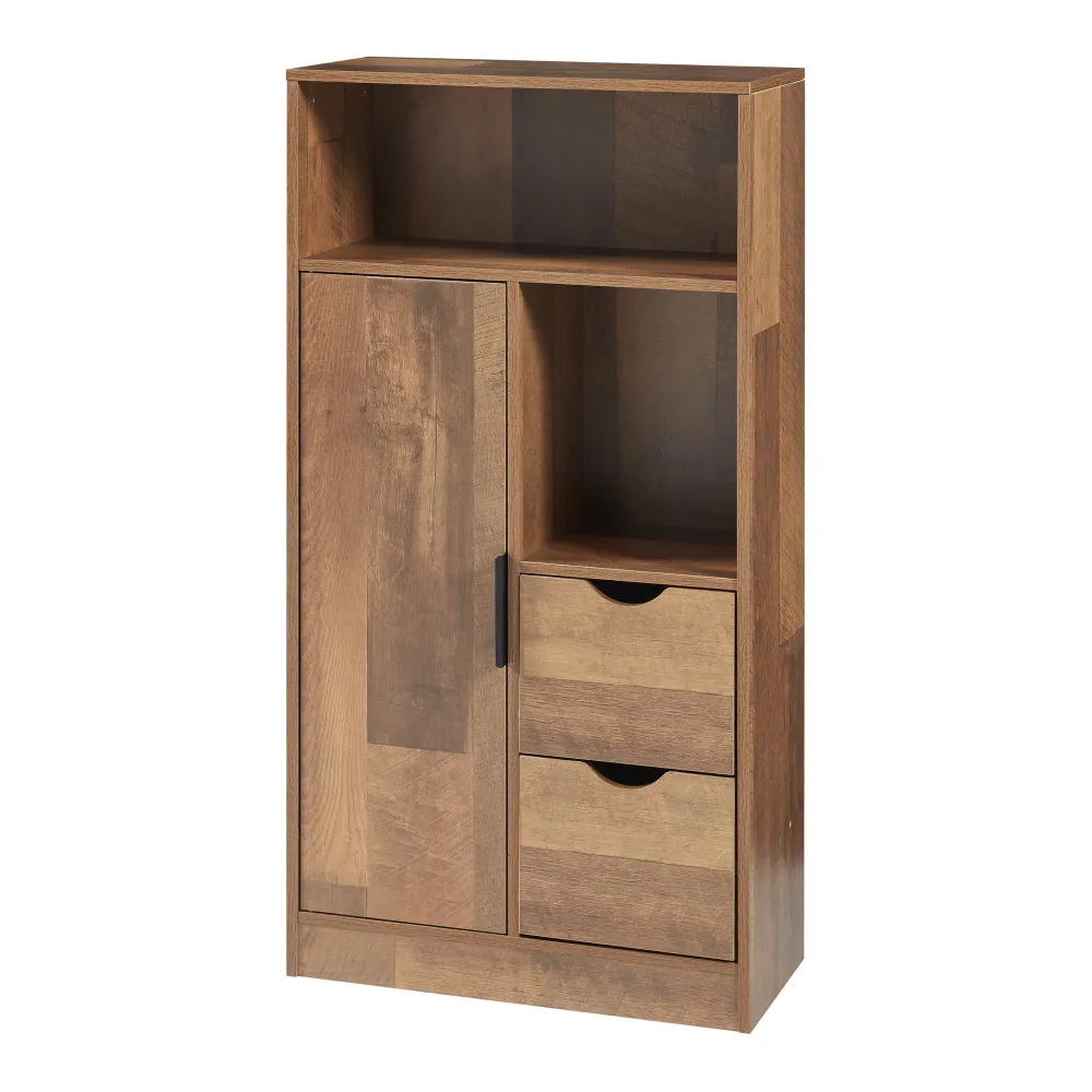 Armoire étagère meuble de rangement 100 x 50 x 25 cm de salle de bain marron 03_0008882 Capacité 200 kg