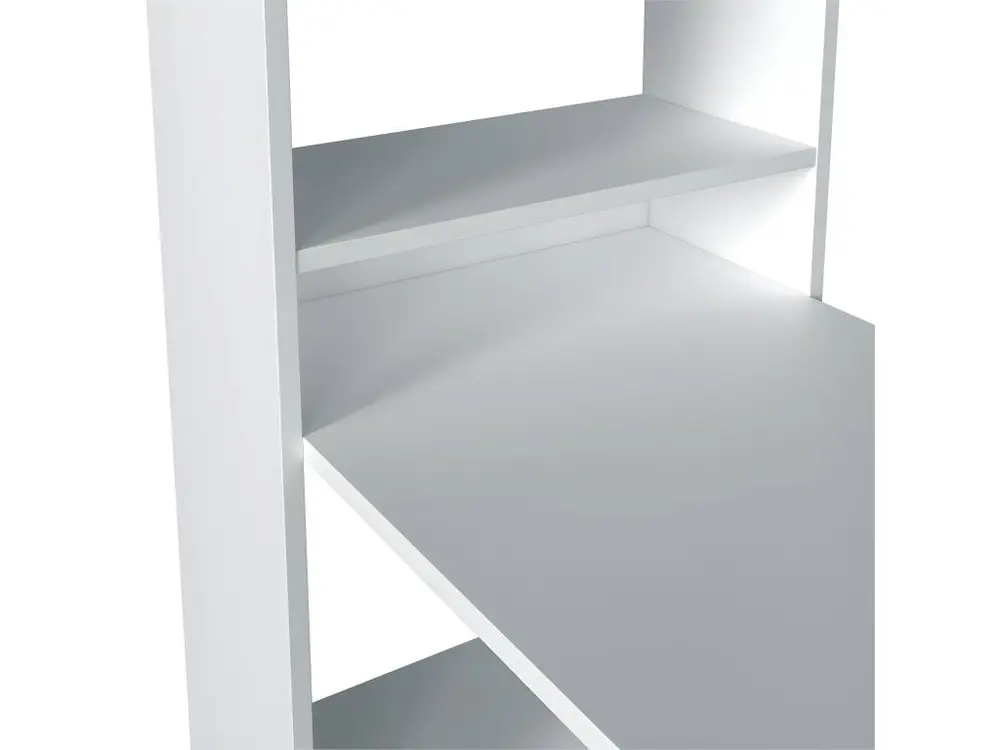 Étagère d'angle Bureau réversible avec étagère de rangement L120 cm