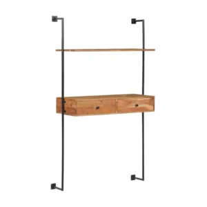 Étagère d'angle Étagère armoire meuble design Bureau mural 170 cm bois 2702228/2