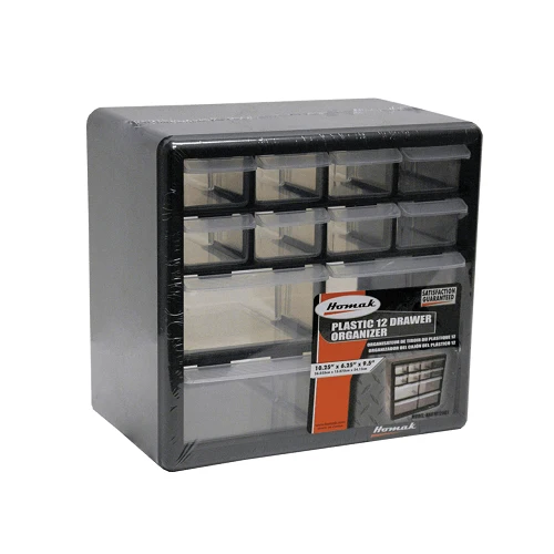 Plastic Storage 12 Drawer Parts Organizer HA01012001 (Pack 24)