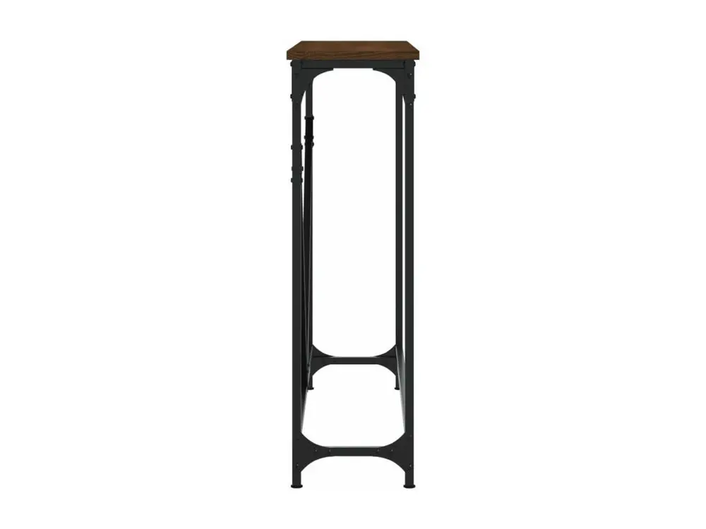 Archivage Premium Table console chêne marron 102x22,5x75 cm bois d'ingénierie