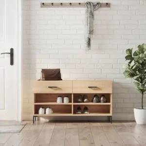 Classeur de comptabilité Banc à chaussures chêne sonoma 102x35x55 cm bois d'ingénierie