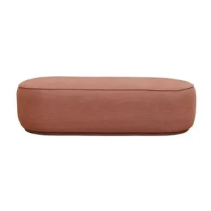 Porte-chèques Banquette en tissu rose Marsala Chehoma - 138cm