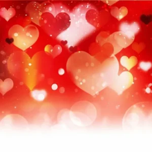Toile de fond rouge Bokeh coeurs pour la photographie de la Saint-Valentin SH585