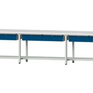 Bancs de travail ANKE table de travail exemple 205 4050 x 800 x 840 mm RAL 7035/5010 KSP 40 mm 401.552 choisir à bas prix