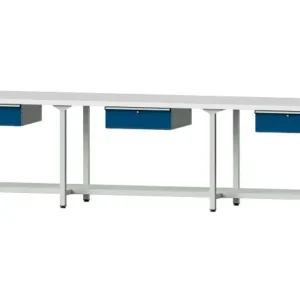 Bancs de travail ANKE table de travail exemple 203 4050 x 800 x 890 mm RAL 7035/5010 KSP 40 mm 401.537 acquérir à bas prix...