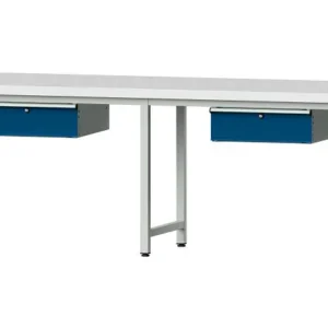 Bancs de travail ANKE table de travail exemple 193 2800 x 800 x 900 mm RAL 7035/5010 KSP 50 mm 401.471 acquérir à bas prix