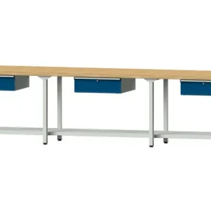 Bancs de travail ANKE table de travail exemple 103 4050 x 700 x 850 mm RAL 7035/5010 BMP 50 mm 400.534 commander à bas prix