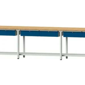 Bancs de travail ANKE table de travail exemple 105 4050 x 700 x 890 mm RAL 7035/5010 BMP 40 mm 400.517 obtenir à bas prix