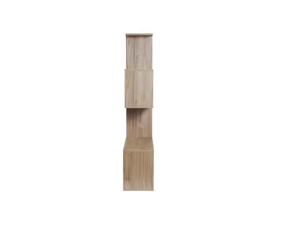 Bibliothèque ouverte séparateur design finition bois net chêne L139 cm COMO pour Âges 3-5