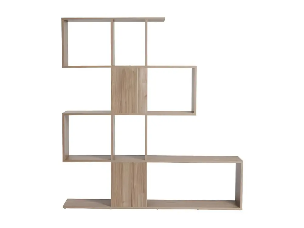 Bibliothèque ouverte séparateur design finition bois net chêne L139 cm COMO pour Âges 3-5