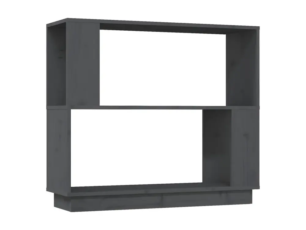 Bibliothèque/Séparateur de pièce Gris 80x25x70 cm Pin résistant