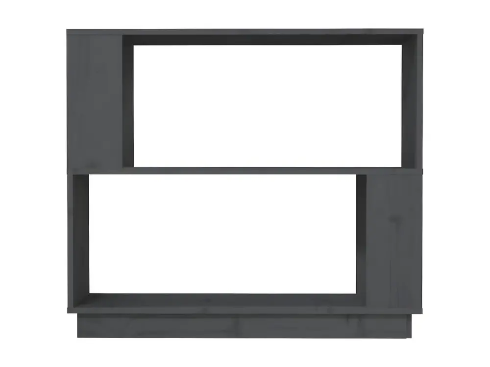 Bibliothèque/Séparateur de pièce Gris 80x25x70 cm Pin résistant