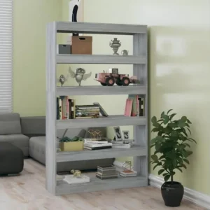Bibliothèque/Séparateur de pièce Sonoma gris 100x30x166 cm | Lavable | Sans solvant