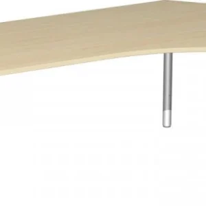 bureau geramöbel 135° droite réglable en hauteur base C flex 2166x1130x680-820 érable/argent S-617316-AS se fournir à bas...