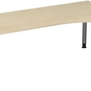 Bureau PC geramöbel droit réglable en hauteur 2000x1000x680-820 érable/argent N-657313-AS prendre à bas prix