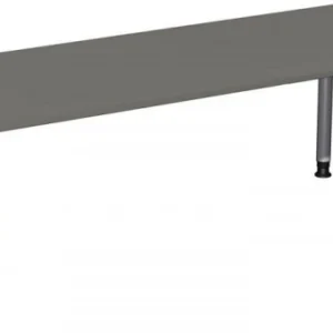 bureau geramöbel réglable en hauteur 2000x800x680-820 graphite/argent N-657147-GS commander à bas prix