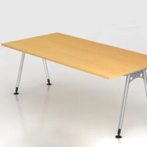 Bureau Hammerbacher pied 200x100cm hêtre forme rectangulaire VAS2E/6/S magasiner à bas prix