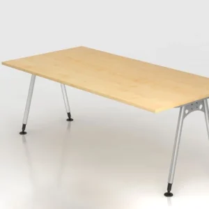 Bureau Hammerbacher pied 200x100cm érable forme rectangulaire VAS2E/3/S prendre à bas prix