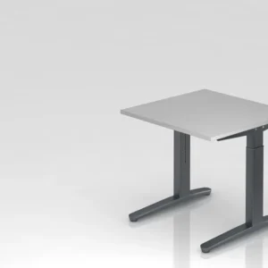 Bureau Hammerbacher pied C 80x80cm gris/graphite forme rectangulaire VXB08/5/GG obtenir à bas prix