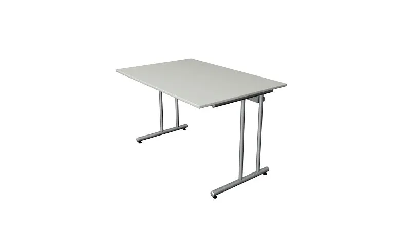 Bureau Kerkmann L 1200 x P 800 x H 750 mm gris évident 11439311 acquérir à bas prix