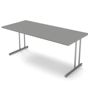 Bureau Kerkmann avec cadre en C Start Up L 1800 mm x P 800 mm x H 750 mm couleur : graphite 11434612 magasiner à bas prix