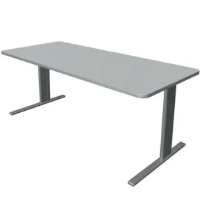 Bureau Kerkmann Unic L 1800 x P 800 x H 750 mm gris évident 11333911 magasiner à bas prix