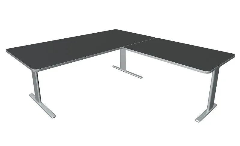 Bureau Kerkmann Unic L 2000 x P 1000 x H 750 mm élément complémentaire 1000 x 600 mm anthracite 11334913 choisir à bas prix