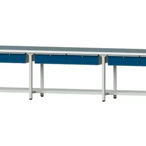 Ciseaux de sécurité Bancs de travail ANKE table de travail exemple 205 4050 x 800 x 840 mm RAL 7035/5010 UBP 40 mm 401.556...