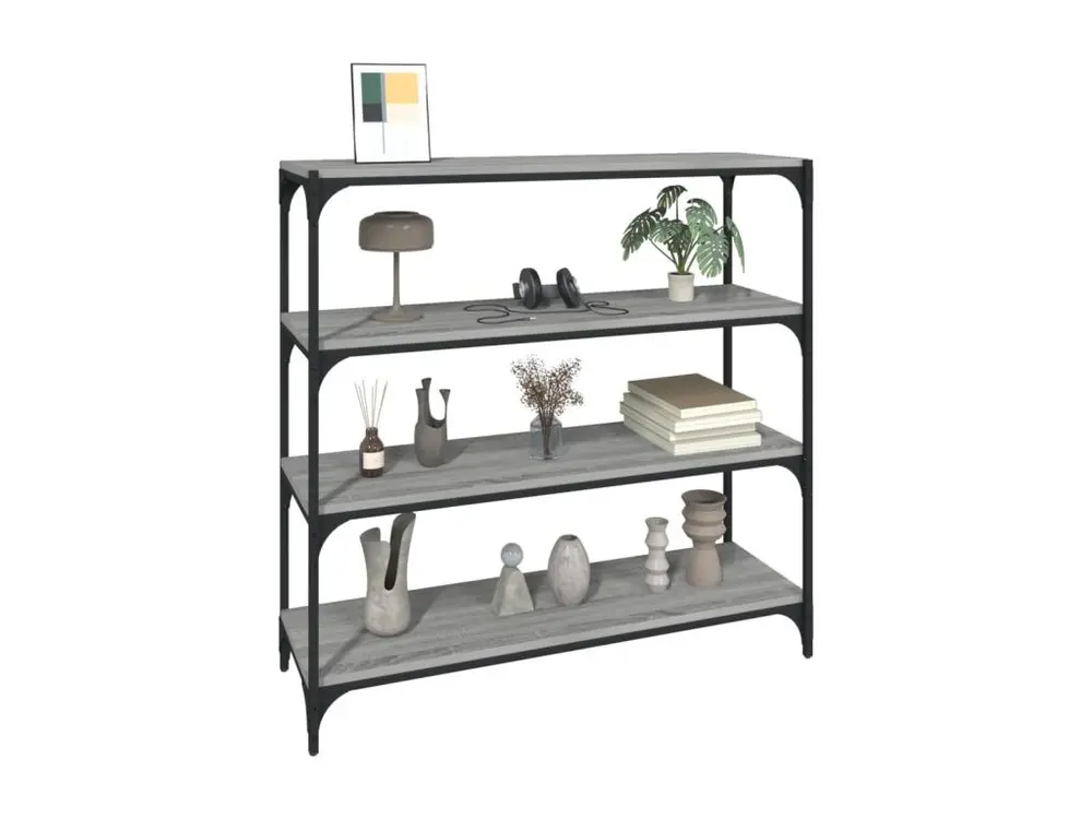 Ciseaux de sécurité Bibliothèque Sonoma gris 100x33x100 cm Bois d'ingénierie acier